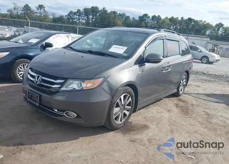 2014 Honda Odyssey Touring/Touring Elite from USA, damaged, VIN 5FNRL5H9XEB032526
